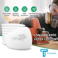 5N11CN KN95 Replacement Filter Cotton 10 pcs Gas Mask Replacement