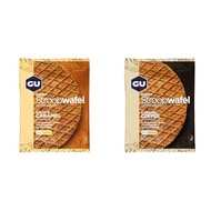 GU Energy Stroopwafel Salty's Caramel and Caramel Coffee Caffeinated Sports Nutrition Wafers, 16 Cou