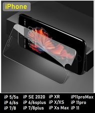 ✅ ส่งไว ✅ ฟิล์มกระจกนิรภัยใส iPhone 5/5s 6/6s 6plus/6splus 7/8 7plus 8plus iphone11 X Xs XR SE 2020 (TEMPERED GLASS) ฟิล์มกระจกนิรภัย ฟิล์มกระจก ฟิล์มใส ฟิล์มกระจกใส