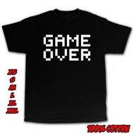 Gamer Game Over Bitmap Logo Gaming Shrt (G3)