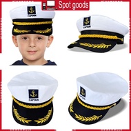 XI Kids Yacht  Hats Boat Skipper Ship Sailor Captain Costume Hat Adjust