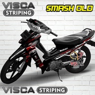Stiker Striping Smash 110 SR Lama Full Body Variasi HITECH