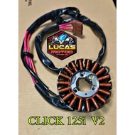 Stator CoiL Assy Fx Racing Pure Copper For CLICK 125i V2 CLICK 150i V2 High Quality Tested