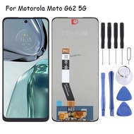 หน้าจอ LCD สำหรับ Motorola Moto G62 5G ของแท้อะไหล่หน้าจอสัมผัสตัวประกอบดิจิตอลสำหรับ Motorola Moto 