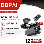 DDPAI N2 Dual Car Dashcam Front Rear Recording Car Dashcam 2K Camera