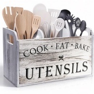 Cutlery Rack With 3 Compartments Cutlery Box Wooden Cutlery Box Suitable For Kitchen Counters Cutler