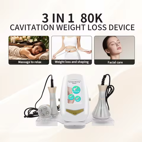 Three-in-one 80K Cellulite Burning Body And Face Radiofrequency Red Light Therapy Massager Professio