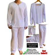 Terno White Beach Wear For Men Modern Elegant Longsleeve Drape Trouser Pants Tokong Prenuptial