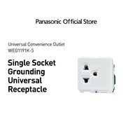 Panasonic WEG1191K-5 Universal Convenience Outlet w/ Grounding - 3 pieces