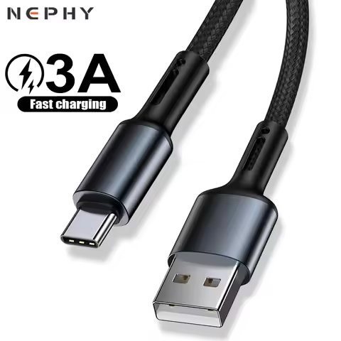 USB Type C Cable For Samsung A51 S20 Xiaomi mi Redmi 8 Huawei P30 Pro Fast Charge Wire 2m 3m Data Ch