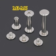304 stainless steel Chicago screw Binding screw/skru  M3-M6 * L4-160mm 【YH1】