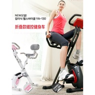 ST&amp;💘Household Exercise Bike Magnetic Control Pedal Bicycle Foldable Spinning Indoor Sports Equipment APVD