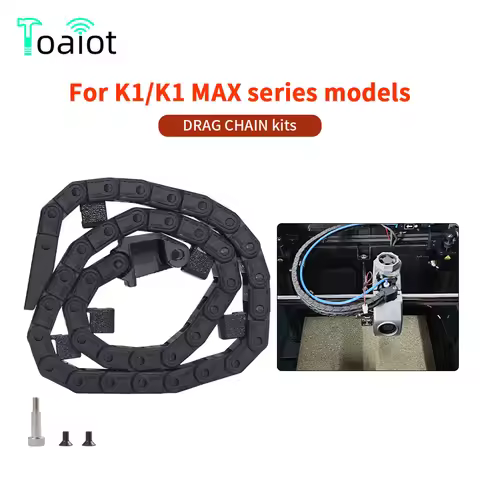 For K1 MAX Drag Chain Detachable Plastic Cable Chain Convenient Opening Type 6X10MM 3D Printer Acces