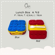 3-compartment spill-proof children's lunch box food container A 913