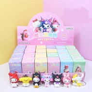 Random 1Box Sanrio Keychain Kawaii Mymelody Kuromi Cinnamoroll Pom Pom Purin Pochacco Hang On Bag Ac