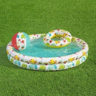 Bestway51124 Two-Ring Pool Set Padding Pool Inflatable Family Swimming Pool Children Ocean Ball Pool