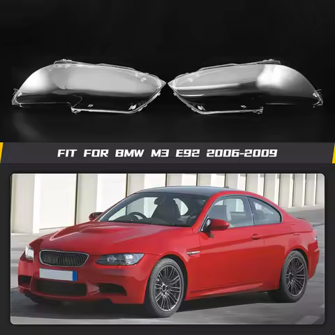 Car Headlight Cover Headlamp Lens Cover Fit For BMW E92 E93 Coupe M3 328i 335i Cabrio 2006 2007 2008
