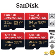 SanDisk Extreme Pro Micro SD Card SDHC 32GB SDXC 64GB 128GB 256GB 512 GB 1TB Speed R/W 200/140MB/s (SDSQXCD) เมมโมรี่ การ์ด Gopro8 Gopro9 Drone