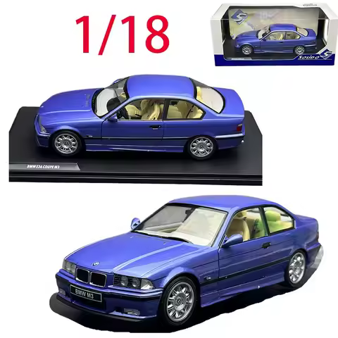 Solido Diecast 1/18 Scale BMW Alloy Car Model BMW M3 E36 Coupe 1990 Play Vehicles Toys for Boys Orig