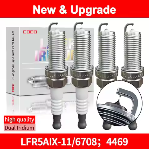 For NGK LFR5AIX-11 6708;4469 Dual Iridium Spark Plugs For Hyundai Kia Infiniti Nissan Toyota Mercury