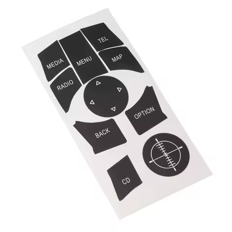 Button Repair Decal Easy to Clean iDrive Button Repair Decal Sticker for BMW F30 F31 F34 E90 E92 E93
