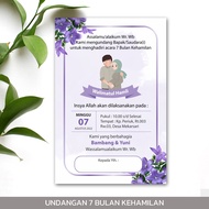 (ISI 50) KERTAS UNDANGAN 7 BULAN KEHAMILAN │ WALIMATUL HAMLI │ WALIMATUL HAMIL