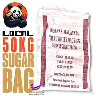 🐼【50KG】BEG GUNI/Recycle Sugar Bag/Bag Gula/Beg Sampah/Gunny Bag Sack/Woven sugar bag / Used Sugar Ba