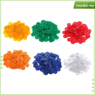 [LovoskibcMY] 100 Pcs 0.9inch Bingo Game Chips Casino Board Games Tokens Count Toy Toys