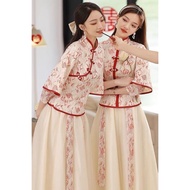 Bridesmaid Dress Sister Dress Wedding Bridesmaid Group Dress 2024 Retro Wedding Bridesmaid Dress Ant