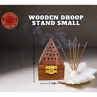 Wooden Pyramid Shape Dhoop / Sambrani Stand Incense Holder For Pooja/Bukhoor Stand