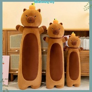 Capybara Plush Pillow 50/70/90cm Long Bolster Cushion Capybara Plushie Big Bantal Peluk