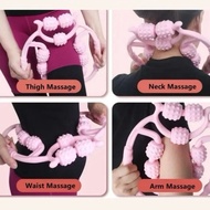 9 Wheels Massage Roller Foam Roller Muscle Relaxer Hand Skinny Leg Massage 5 Roller Neck Massage Rol