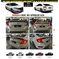 Honda Civic Fc 2016-2021 Oem Abs Rs Spoiler Rear Trunk Spoiler With Led Brake Light READY STOCK 