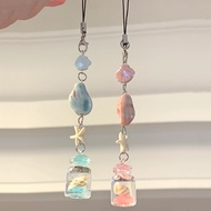 Ocean Drifting Bottle Wishing Bottle Phone Case Pendant Keychain Bag Camera Pendant Creative Handboo