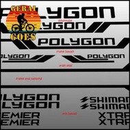 Stiker Frame Sticker Decal Sepeda POLYGON XTRADA PREMIER BISA CUSTOM