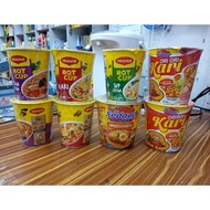 maggi cup dan mi sedaap cup