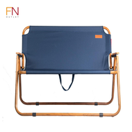 FN CUSHY BOSTAN CAMPING CHAIR เก้าอี้สนาม โครงอลูมิเนียม เคลือบลายไม้ 2 ที่นั่ง รุ่น PCT-315