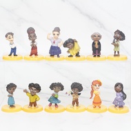 12Pcs/Set Anime Encanto Action Figure Toys Cartoon Movie Isabella Mirabel Family Figurines Model Dol