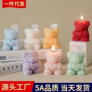 5Pcs Rose Scented Candle Souvenir Valentine's Day 520 Gift Atmospheric Styling Ornament Creative Bea