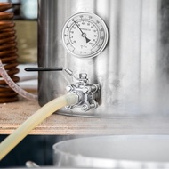 Jeffergarden Weldless Bi-metal Thermometer Kit Kitchen Tool 1/2 MNPT 0-220F for Homebrew Beer and Wi
