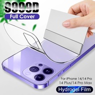 9999D Soft Full Cover Hydrogel Film Compatible for iPhone 14 13 12 11 Pro Max 14 Plus X XR XS Max 7 