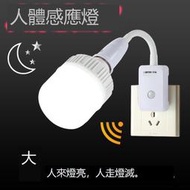 【優選國際購】人體感應燈小夜燈床頭燈臥室起夜大門口過道走廊智能led插座燈泡