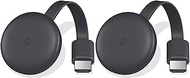 Google Chromecast (3rd Generation) - Media Streamer - 2 Pack - Black