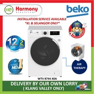 (FREE DELIVERY + INSTALL KL ) BEKO 8kg Front Load Washing Machine WTV8744X0A 1400rpm Inverter Washer ( Mesin Basuh ) 洗衣机
