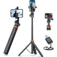 Mobile phone tripod and remote control selfie stick, compatible with smart phones