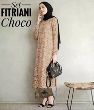 Setelan Baju Kurung Brokat Terbaru /Kebaya wisuda modern cantik /Tunik brokat pesta mewah/Baju Kurun