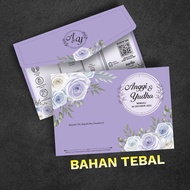 Lilac TF8 Three-Fold Wedding Invitation