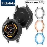 Protection Case for Garmin Venu 3 3S Smart Watch Protector Frame Soft Crystal Clear TPU Case for Garmin Venu 3S Cover
