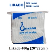 Khăn giấy khô đa năng cho bé LIKADO 400g (20*22) 1(1 gói )