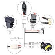 【DOOD】H11 Fog Light Wiring Harness Socket With LED Indicator Switch + Automotive Relay